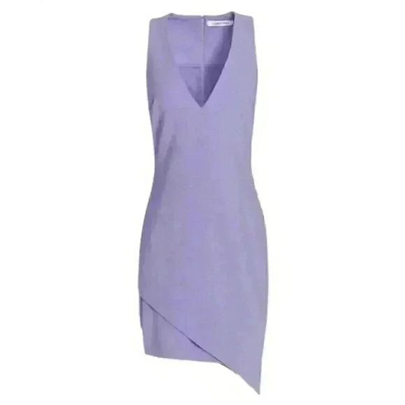 NWT ELIZABETH AND JAMES Rosa Dress Asymmetrical Purple Lavender Size 2 4 6 - Picture 1 of 11